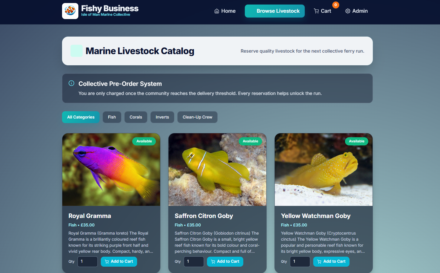 fishybusiness.im website preview